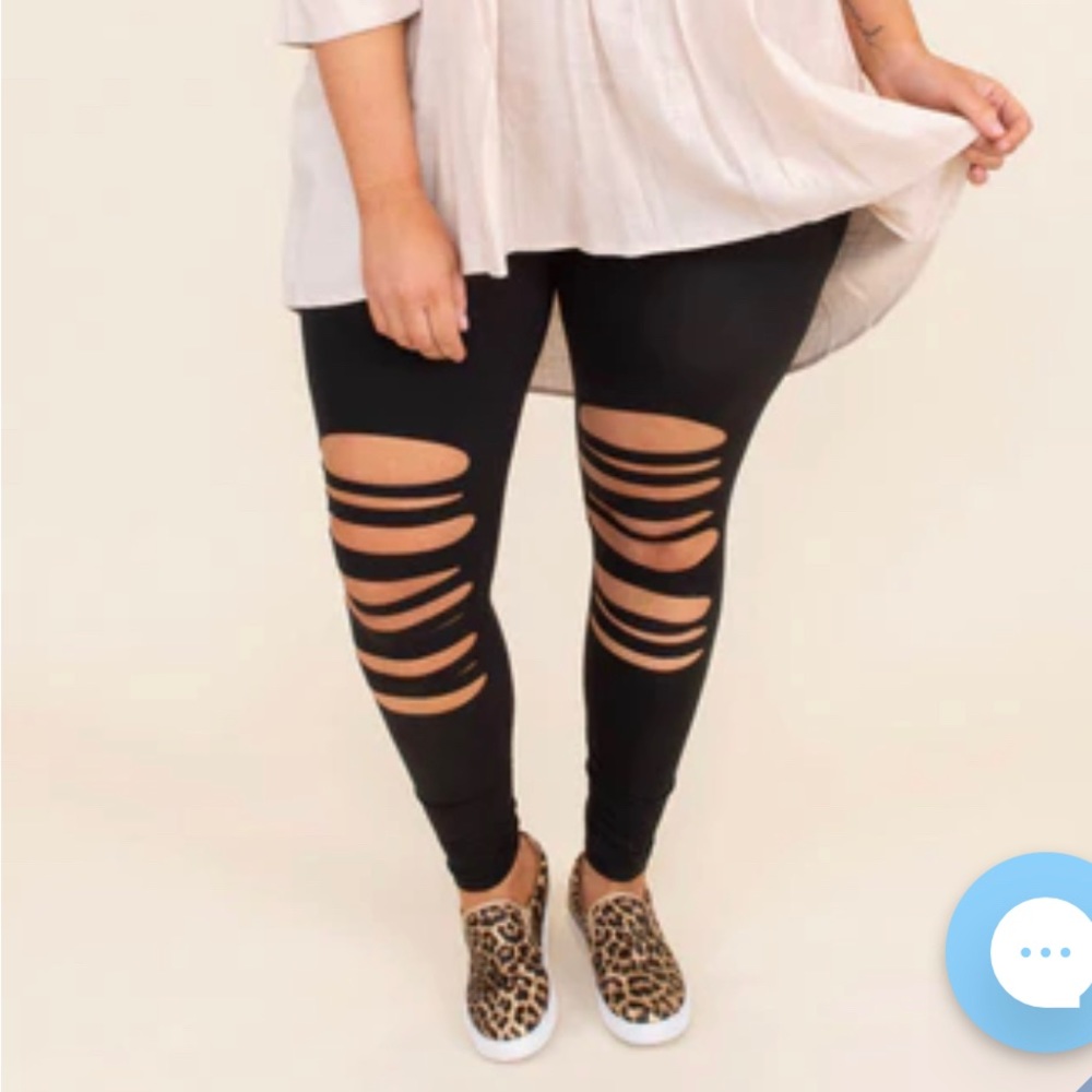 Chic Soul Distressed Leggings